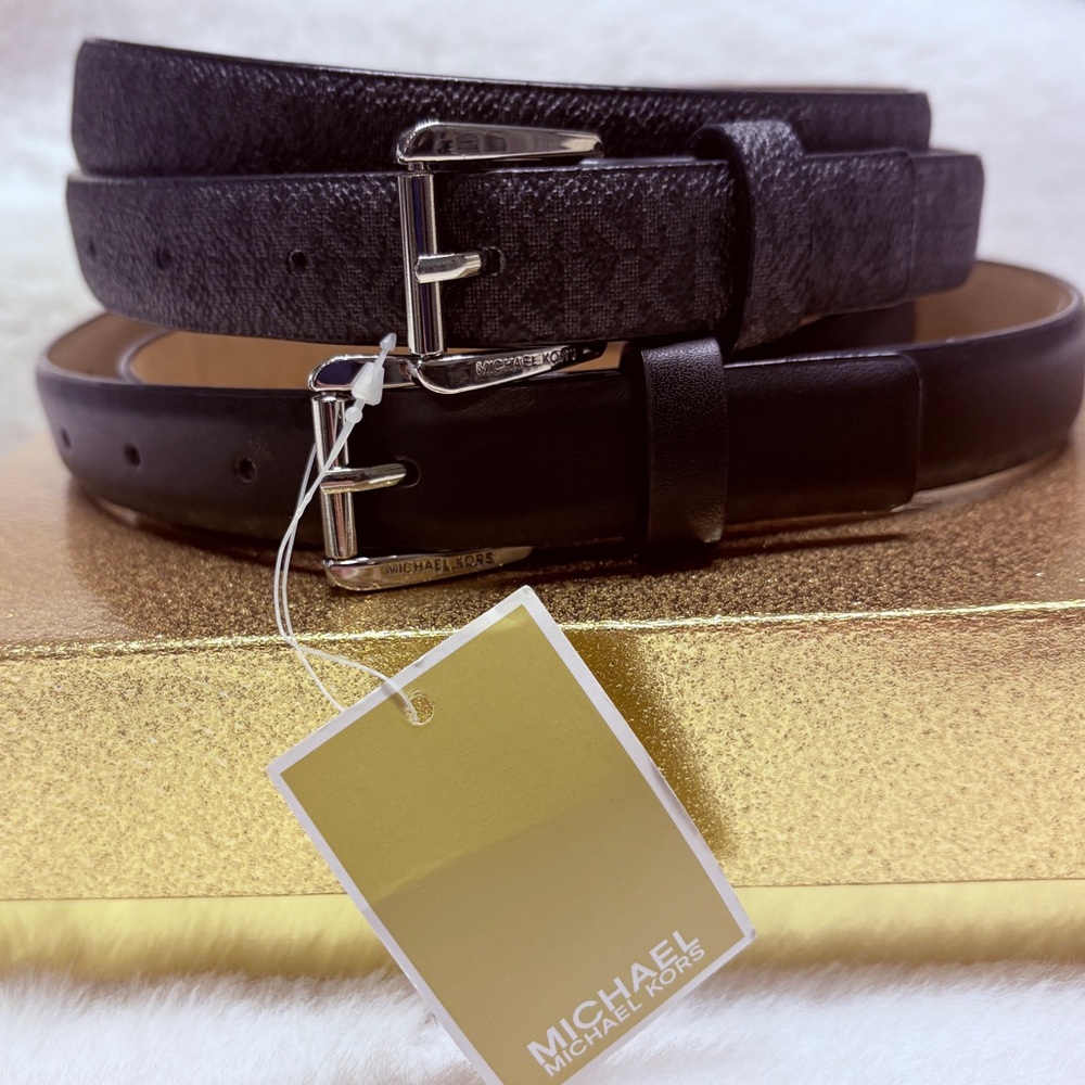 Michael Kors 2 for 1 Belt Set NWT